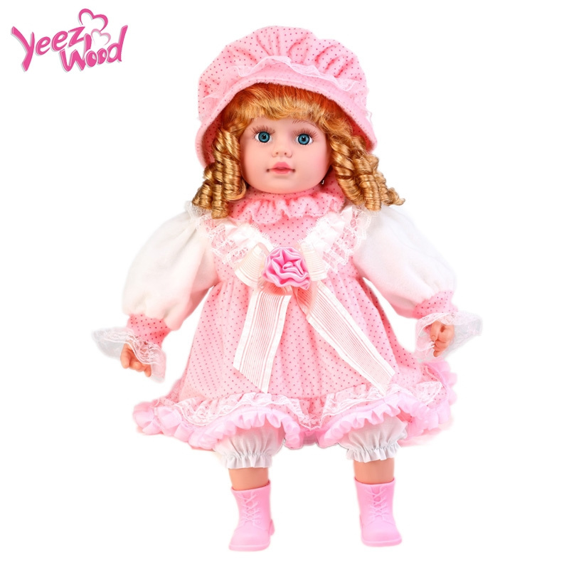 Fashion speak Spanish interactive dialogue blink eyes adorable Toys plush soft vinyl Baby Dolls for kids