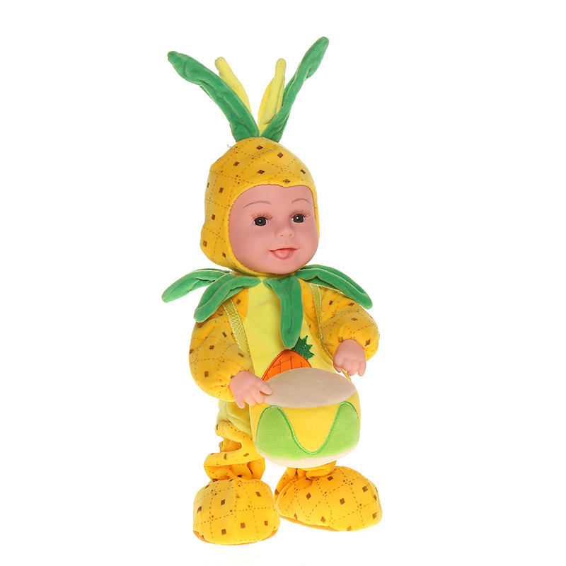 Lovely toy fruit baby doll 35cm walking singing dolls