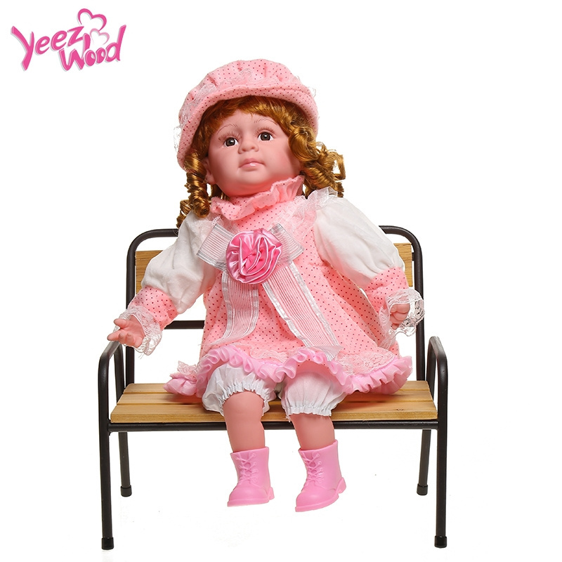 24 inch interactive speak Spanish interactive dialogue blink eyes endearing Plush Electric Baby Doll for girls toys kids