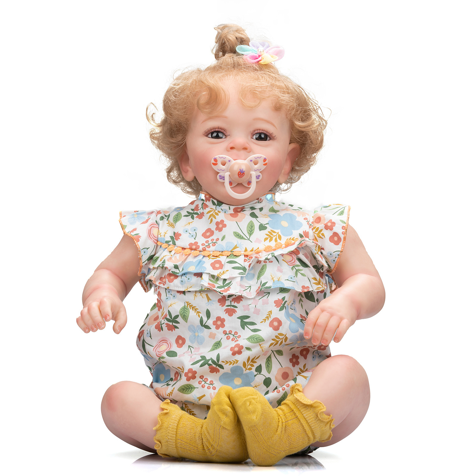 60CM Big Real Baby Size Reborn Princess Girl Doll  Lifelike 3D Painting With Visible Veins Collectible Art Dolls