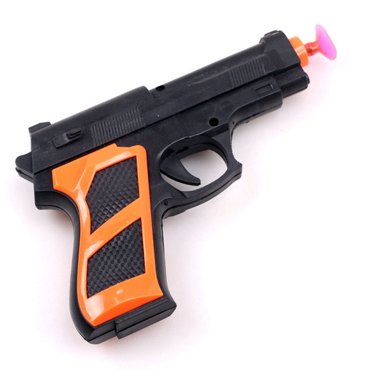 Hot Sale Cartoon Pistol Gun With Soft bullet High Quality Lifelike Plastic Gun Toys For Kids