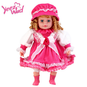 Fashion speak Spanish interactive dialogue blink eyes adorable Toys plush soft vinyl Baby Dolls for kids