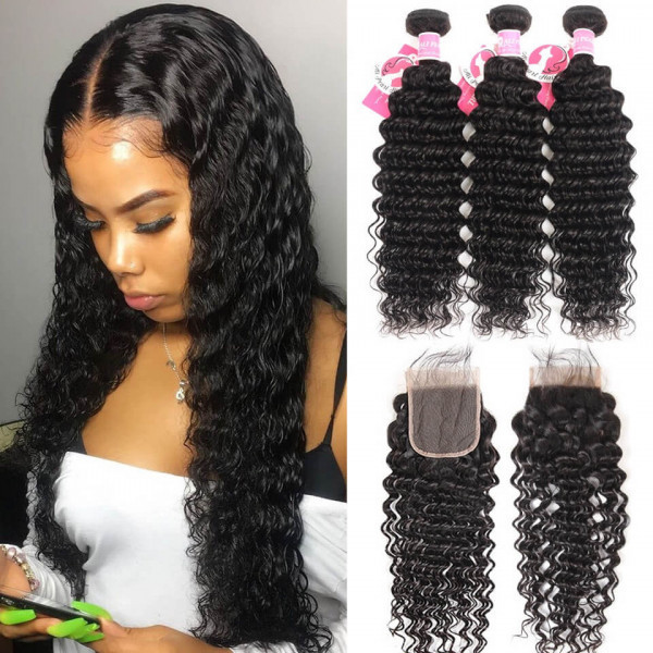 Wholesale Vendors Top Quality Grade 10a 12a Raw Indian Brazilian Russian Virgin Hair  Bundles With Closure