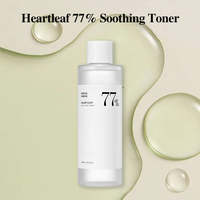 OEM 250ml Skin Trouble Care Calming Skin Refreshing Hydrating Purifying Heartleaf 77% Soothing Facial Toner