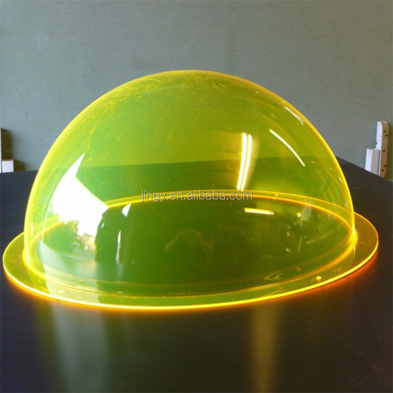 Fast Delivery Large Plastic Pmma Plexiglass Hemisphere Acrylic Dome with Flange Acrylic Hemisphere