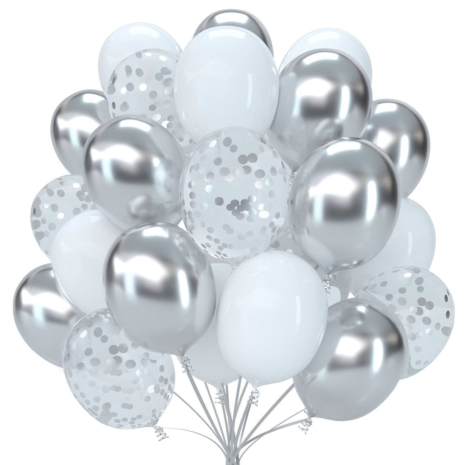 12 Inch Pearl Matte Latex Ballon Metal Confetti Balon Bulk for Graduation Balao Birthday Wedding Party Decorations Balloon