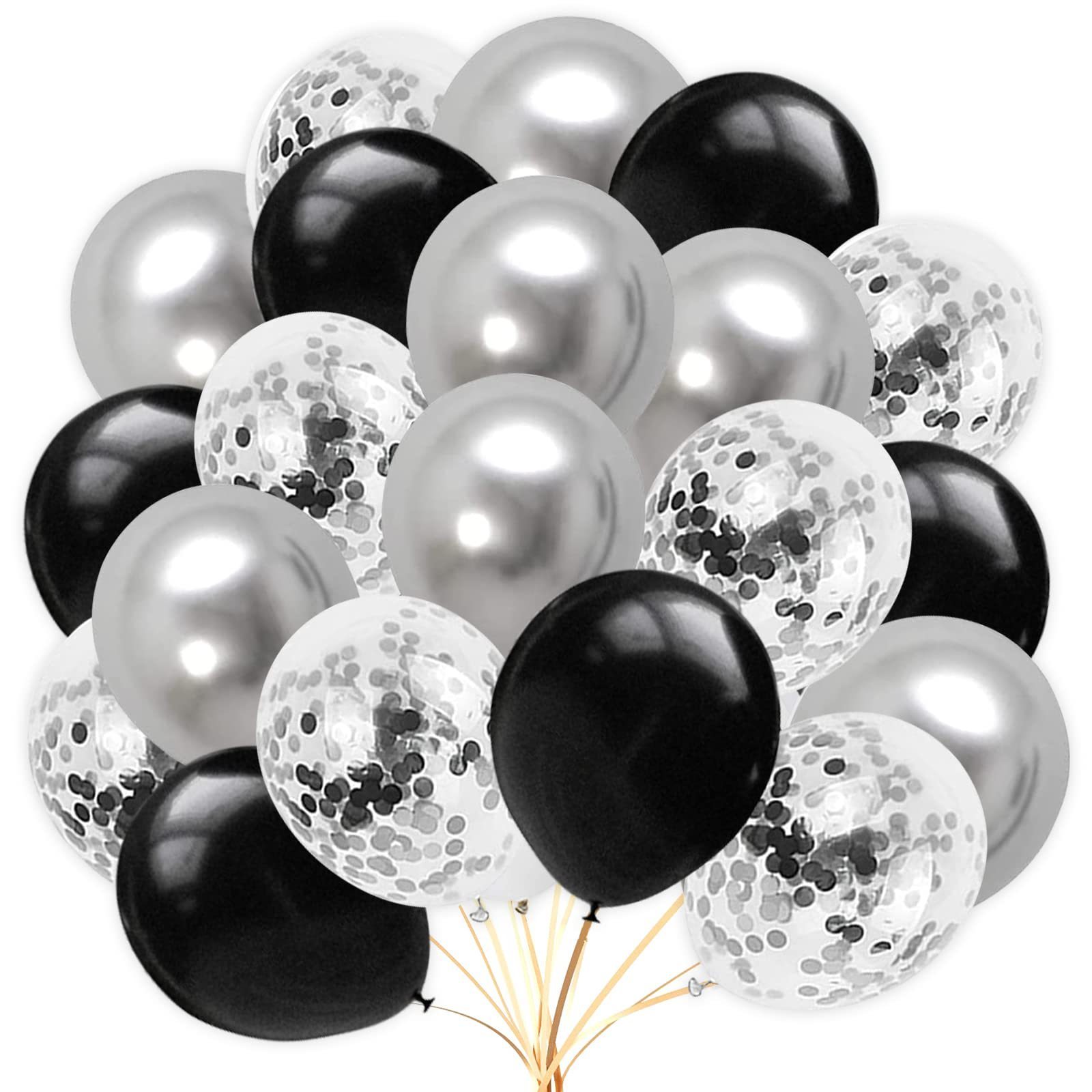 12 Inch Pearl Matte Latex Ballon Metal Confetti Balon Bulk for Graduation Balao Birthday Wedding Party Decorations Balloon