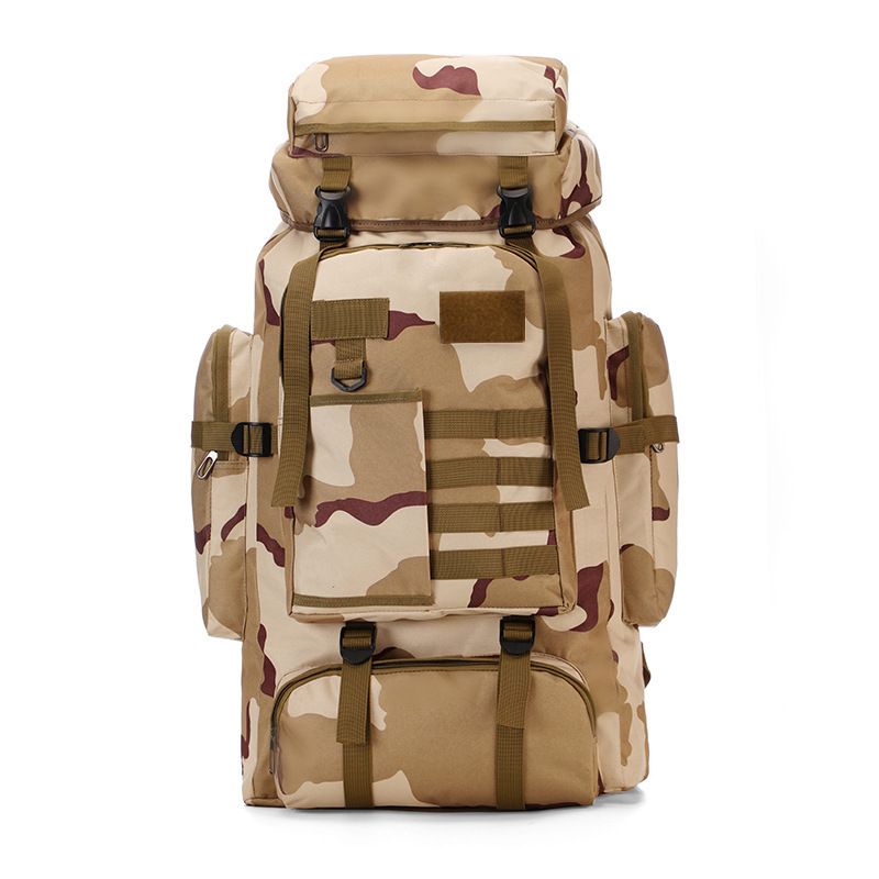 wholesale custom oxford 900d outdoor hiking tactical bag 80l waterproof molle camo backpacks 80l rucksack