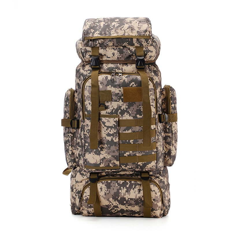 wholesale custom oxford 900d outdoor hiking tactical bag 80l waterproof molle camo backpacks 80l rucksack