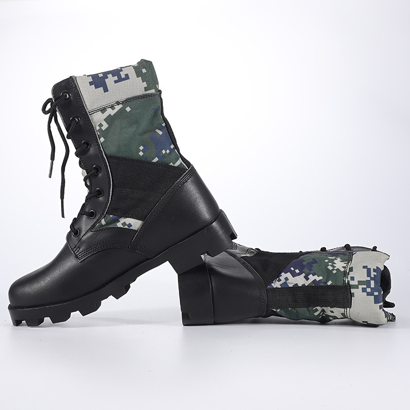 Customized Outdoor Anti Slip Waterproof Shock Absorption Tactical Boots