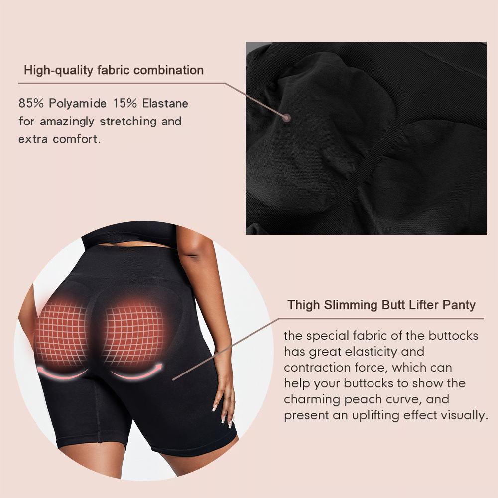 Plus size High waist slim waist Butt Lifter Women Slimming Shapewear Tummy Control Panties