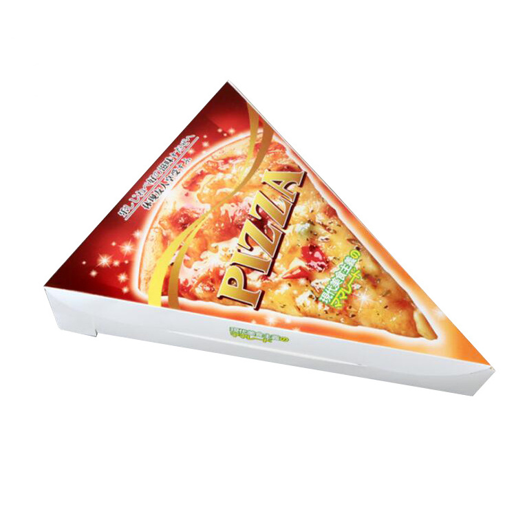 Manufacture Custom 12 Inch Disposable Printed Corrugated Carton Logo Triangle Pizza Packing Box