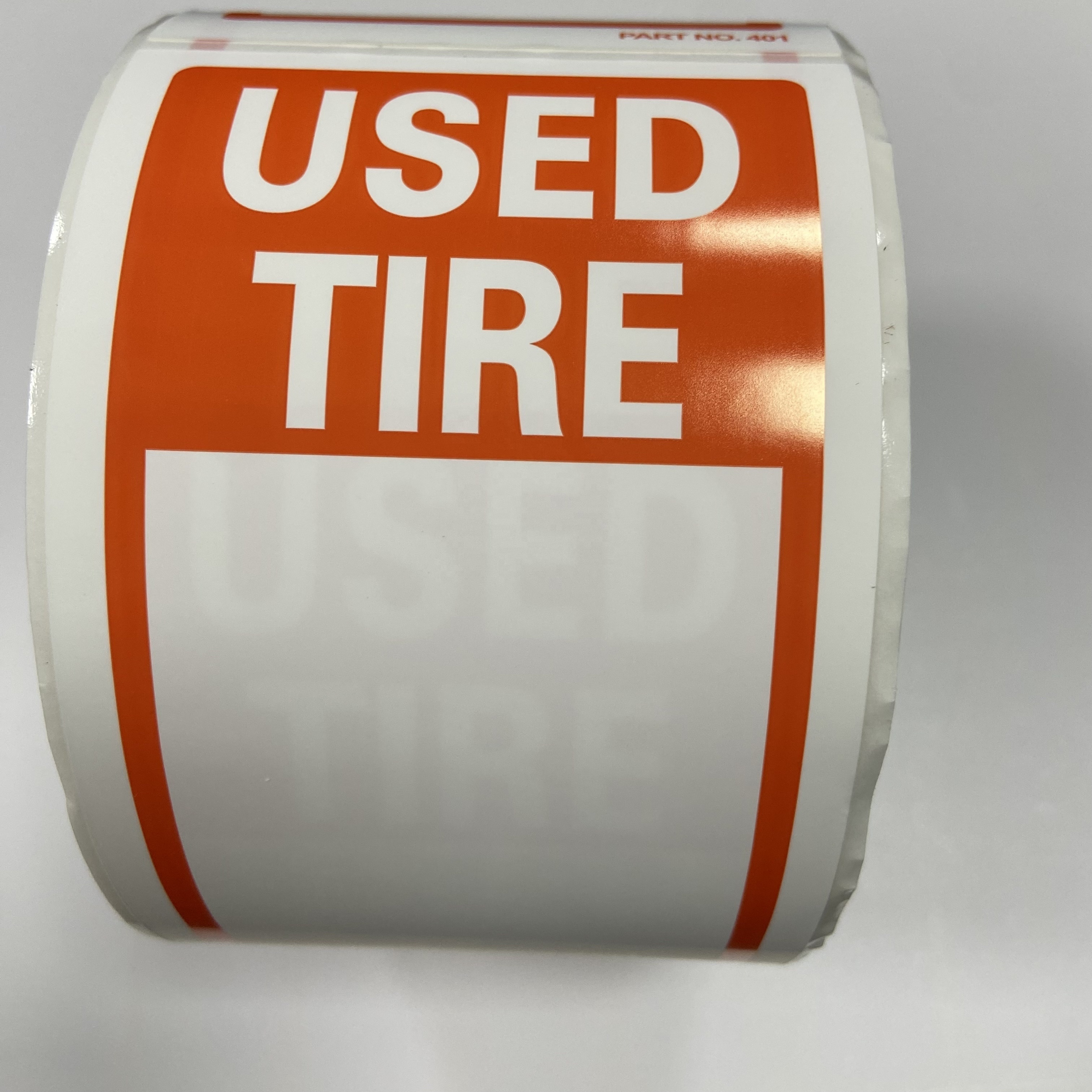 1roll of 250 stickers Adhesive strong waterproof and sunproof not fall off tire labels matte writable used tire stickers