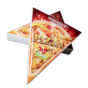 Manufacture Custom 12 Inch Disposable Printed Corrugated Carton Logo Triangle Pizza Packing Box