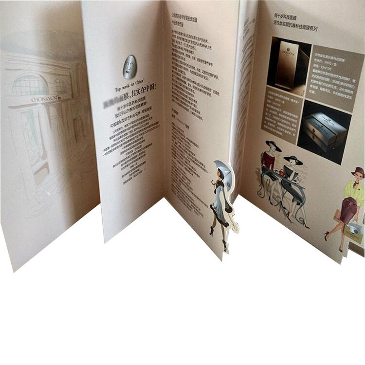 Manufacture Custom Coated Paper Waterproof Postcard Flyer Printing A4 A5 7 Inch Digital Video Brochure