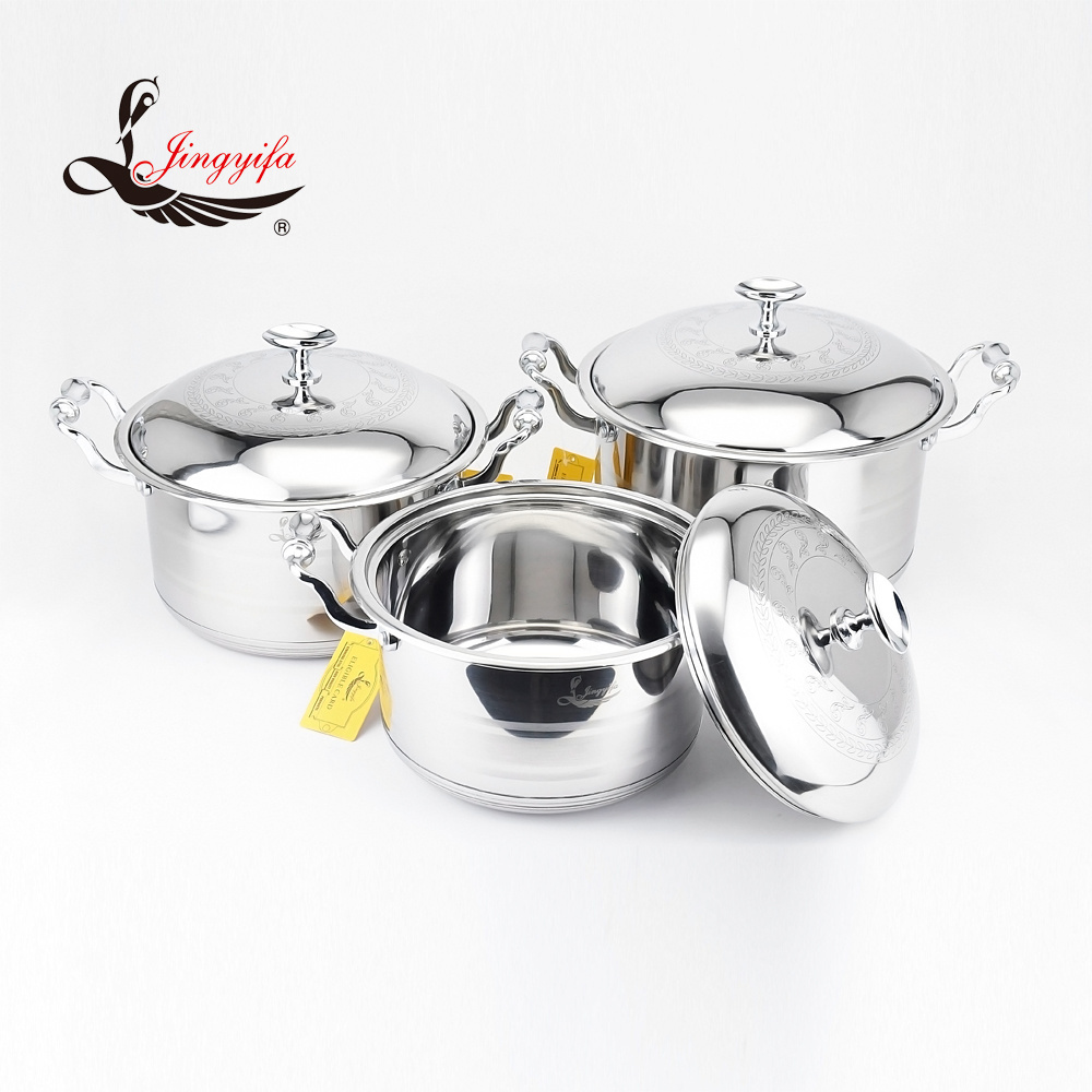 Prestige non-stick stainless cookware sets cookware stainless stock pot with capsulate bottom size 16 to 30cm