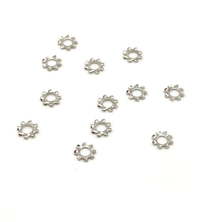 65Mn spring steel lock tooth washer star shaped self-locking washer outer tooth washer