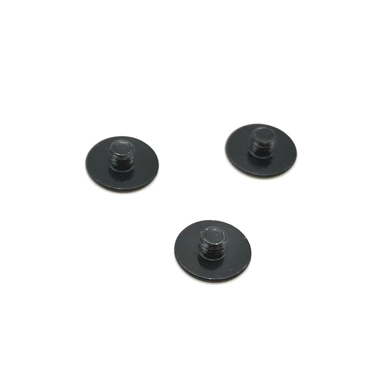 M2.5 Thin Flat Head Laptop CB Black Carbon Steel Cross Recessed Plastic Self tapping Screw