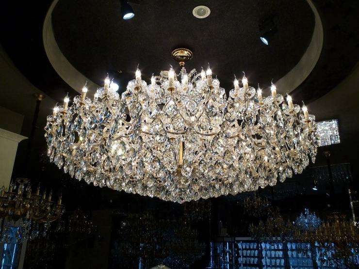 Modern luxury living room hotel wedding decoration glass ceiling lighting large crystal chandelier