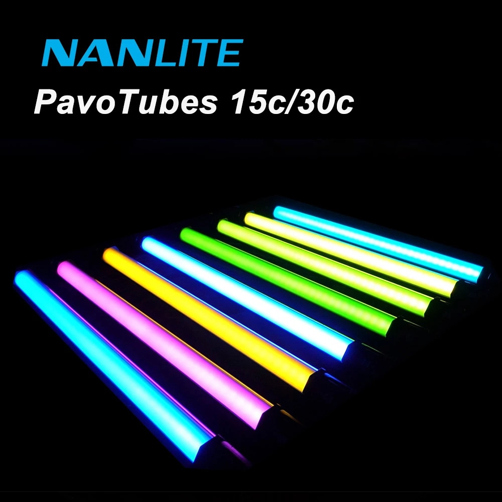 NanGuang Nanlite Pavotube 15C 30C RGB LED 2700K-6500K Handheld Video Movie Studio Photography stick light