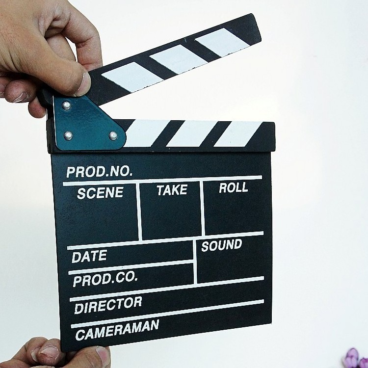 JingYing hot sale cheap wooden studio director movie film clapper board for sale