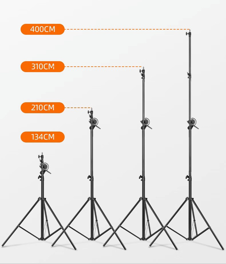 4M Heavy Duty Photography Boom Light Stand with 185CM Arm Crossbar for Video Studio Flash Light Umbrella Softbox