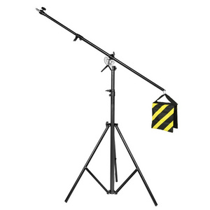 4M Heavy Duty Photography Boom Light Stand with 185CM Arm Crossbar for Video Studio Flash Light Umbrella Softbox