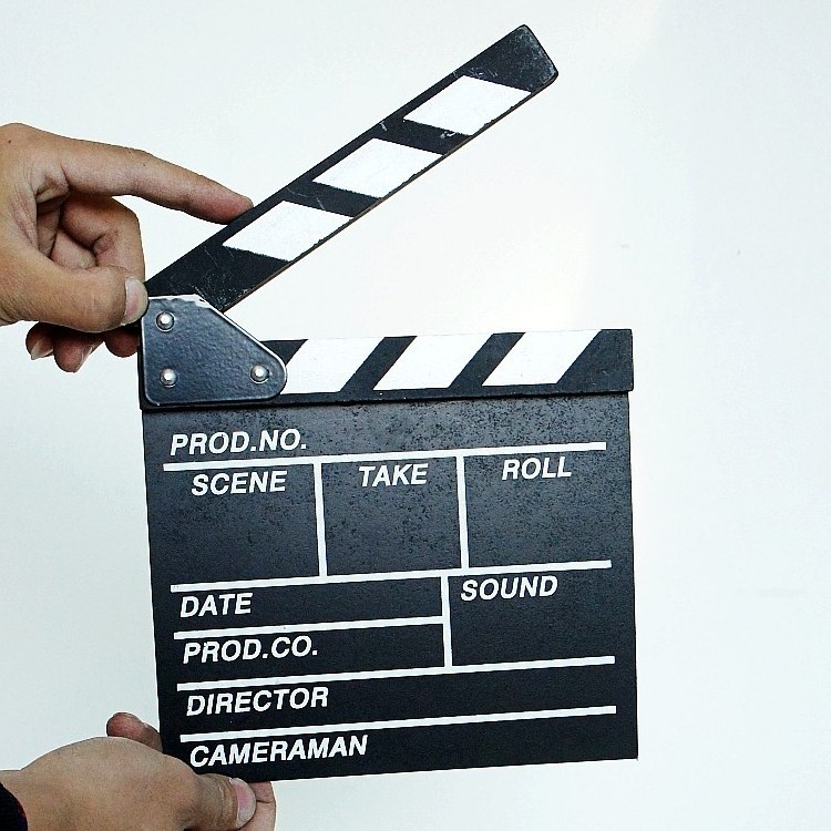 JingYing hot sale cheap wooden studio director movie film clapper board for sale