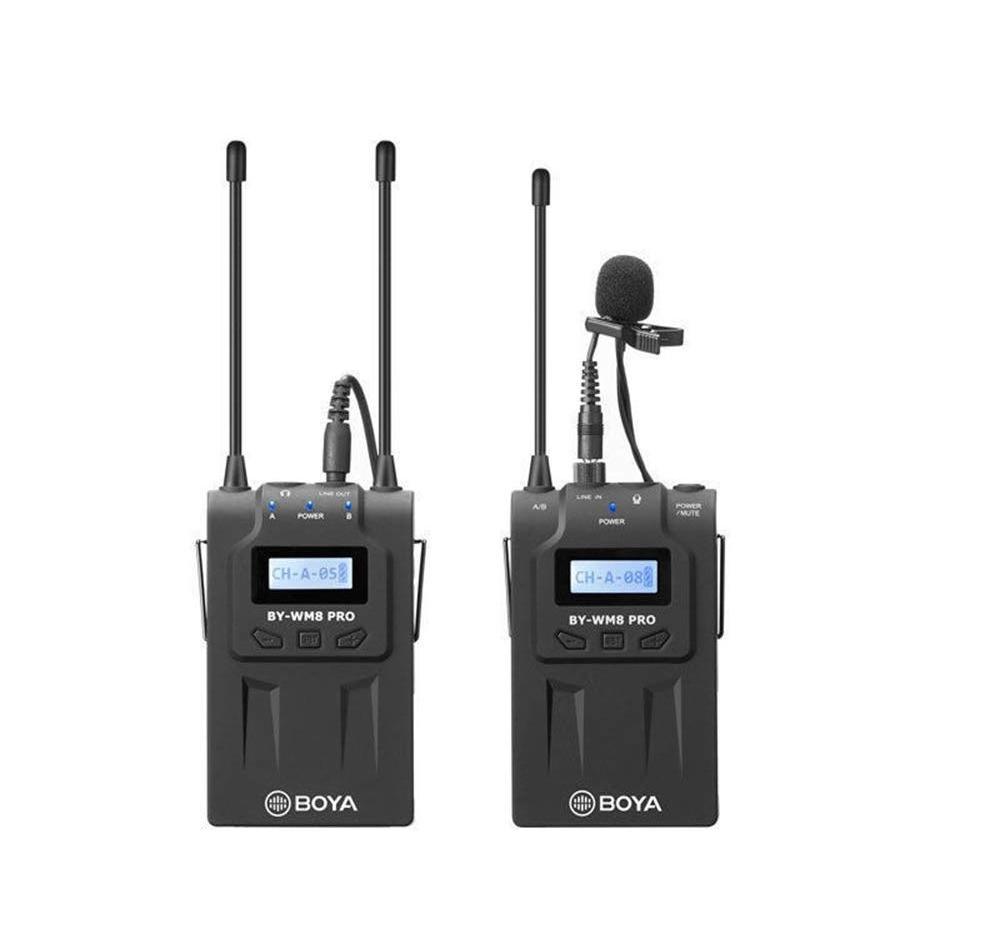 BOYA by-WM8 Pro-K1 cheap professional UHF wireless camera microphone with 48 Optional Channels