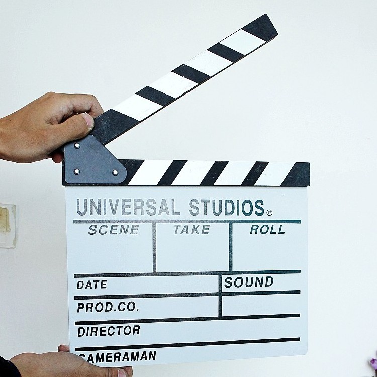 JingYing hot sale cheap wooden studio director movie film clapper board for sale