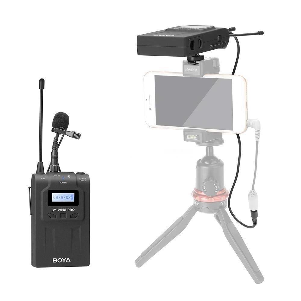 BOYA by-WM8 Pro-K1 cheap professional UHF wireless camera microphone with 48 Optional Channels