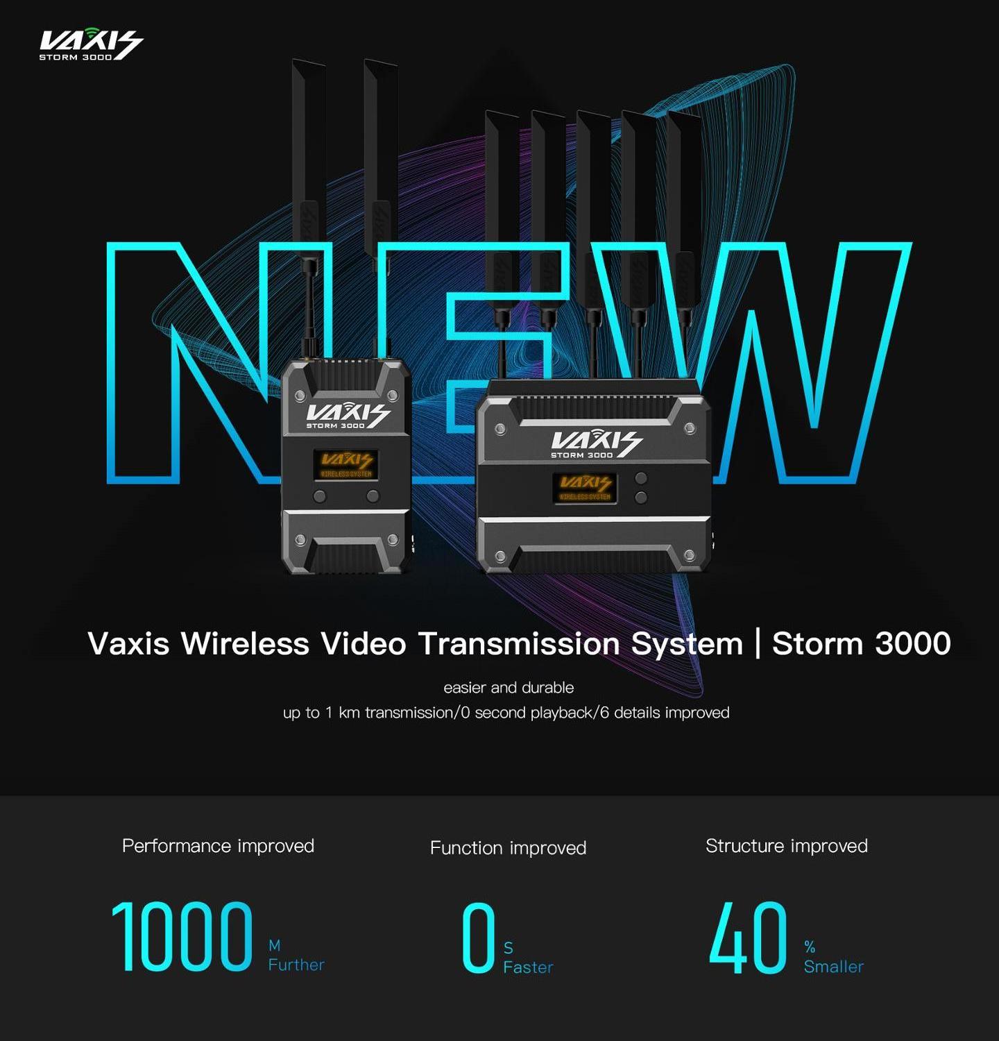 Vaxis STORM 3000 1000m Zero Delay Professional Wireless Video Image Transmission System