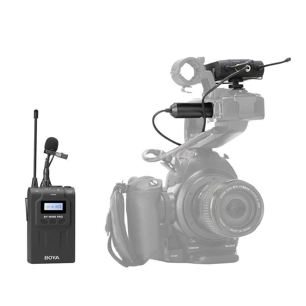 BOYA by-WM8 Pro-K1 cheap professional UHF wireless camera microphone with 48 Optional Channels