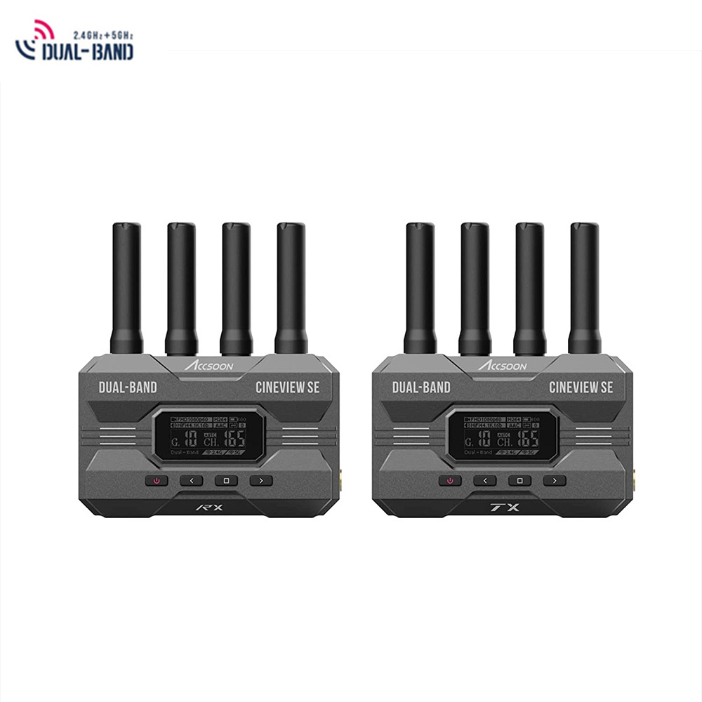 Accsoon CineView SE SDI HD MI 1200ft 1080P long range mini wireless audio video transmitter receiver with OLED display