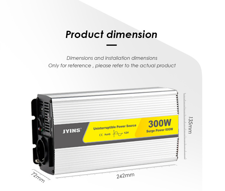 Rechargeable Pure Sine Wave Power Inverter 300 Watt China Electric Car Dc To Ac Power Inverter For Car Sale With Battery Charger