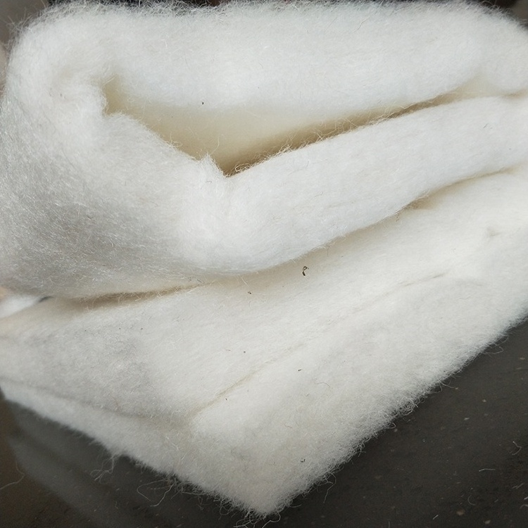 Factory Wholesale High Density And Thickness Eco Polyester and Wool Insulation Batts Wool insulation  felt