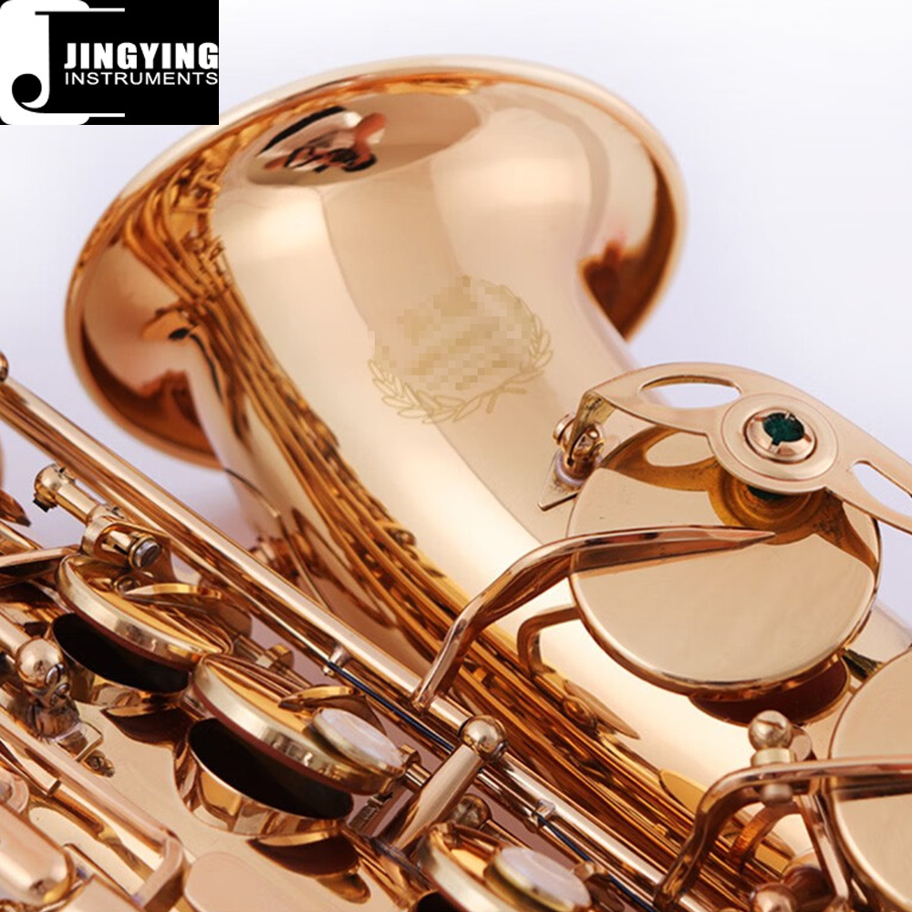 2023 Jingying Music Wood Wind,Instrument Special Brass Body Nickel White Copper Piston Alto Saxophone