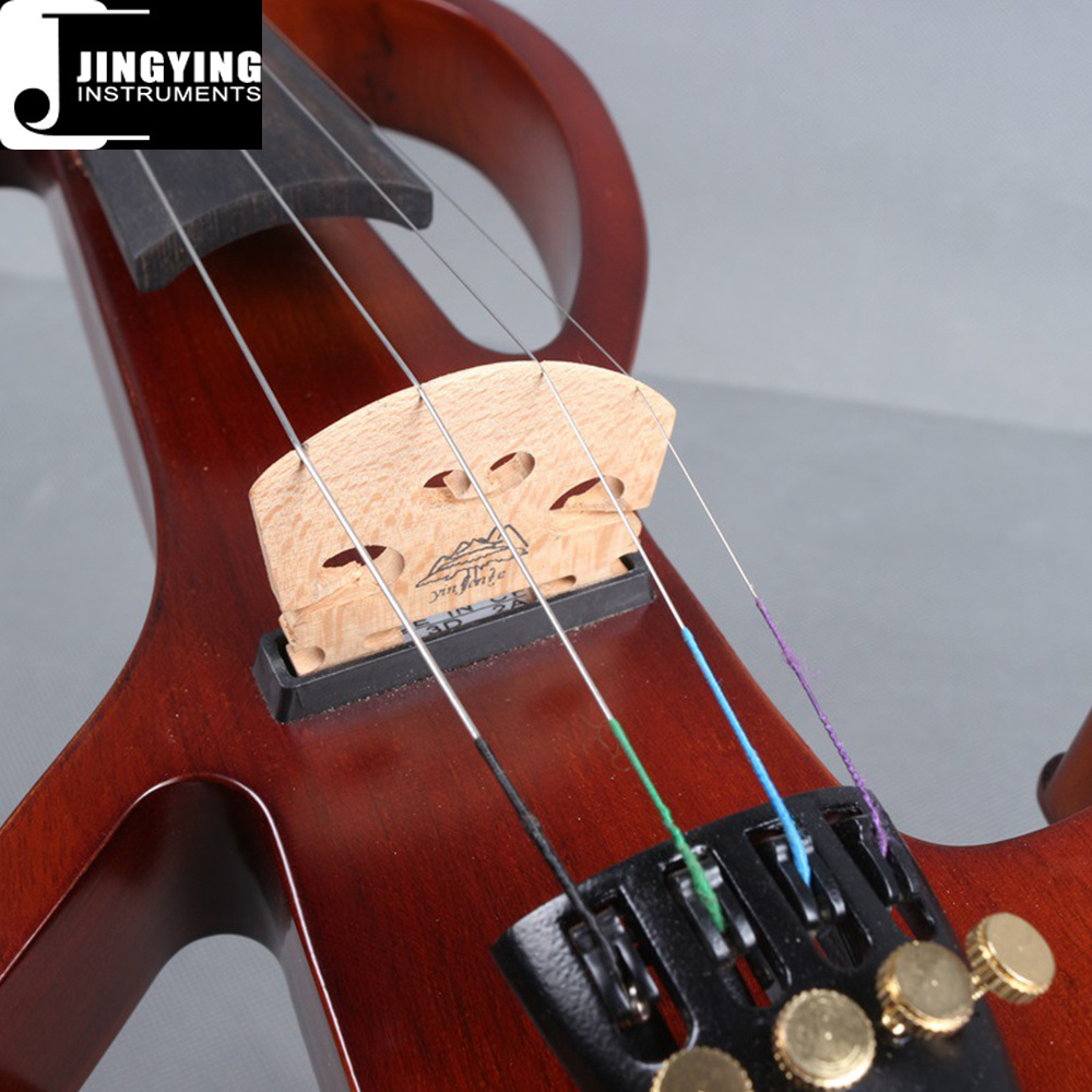 2023 Jingying Music String Instruments Pure Handmade 4-string High-end Electroacoustic Violin Electric Violin