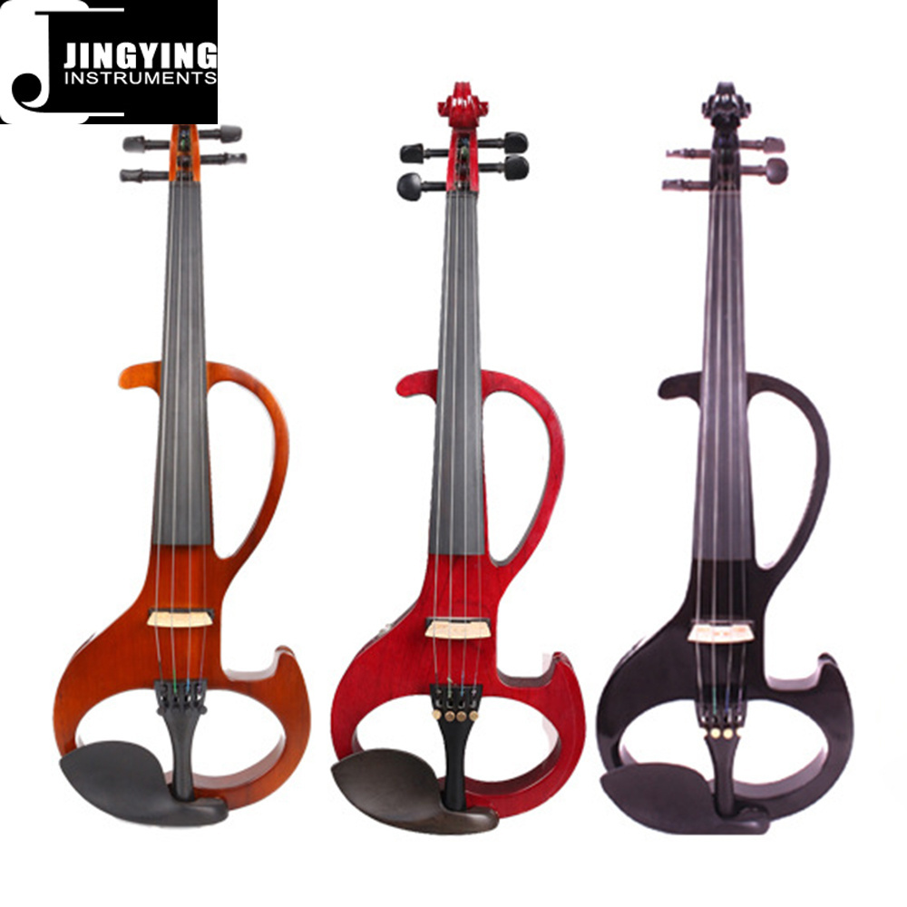 2023 Jingying Music String Instruments Pure Handmade High-end 4-string Electroacoustic Violin Electric Violin