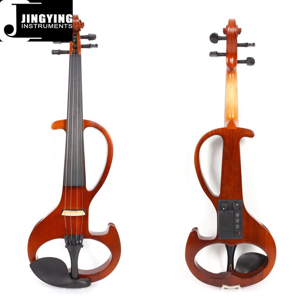 2023 Jingying Music String Instruments Pure Handmade High-end 4-string Electroacoustic Violin Electric Violin