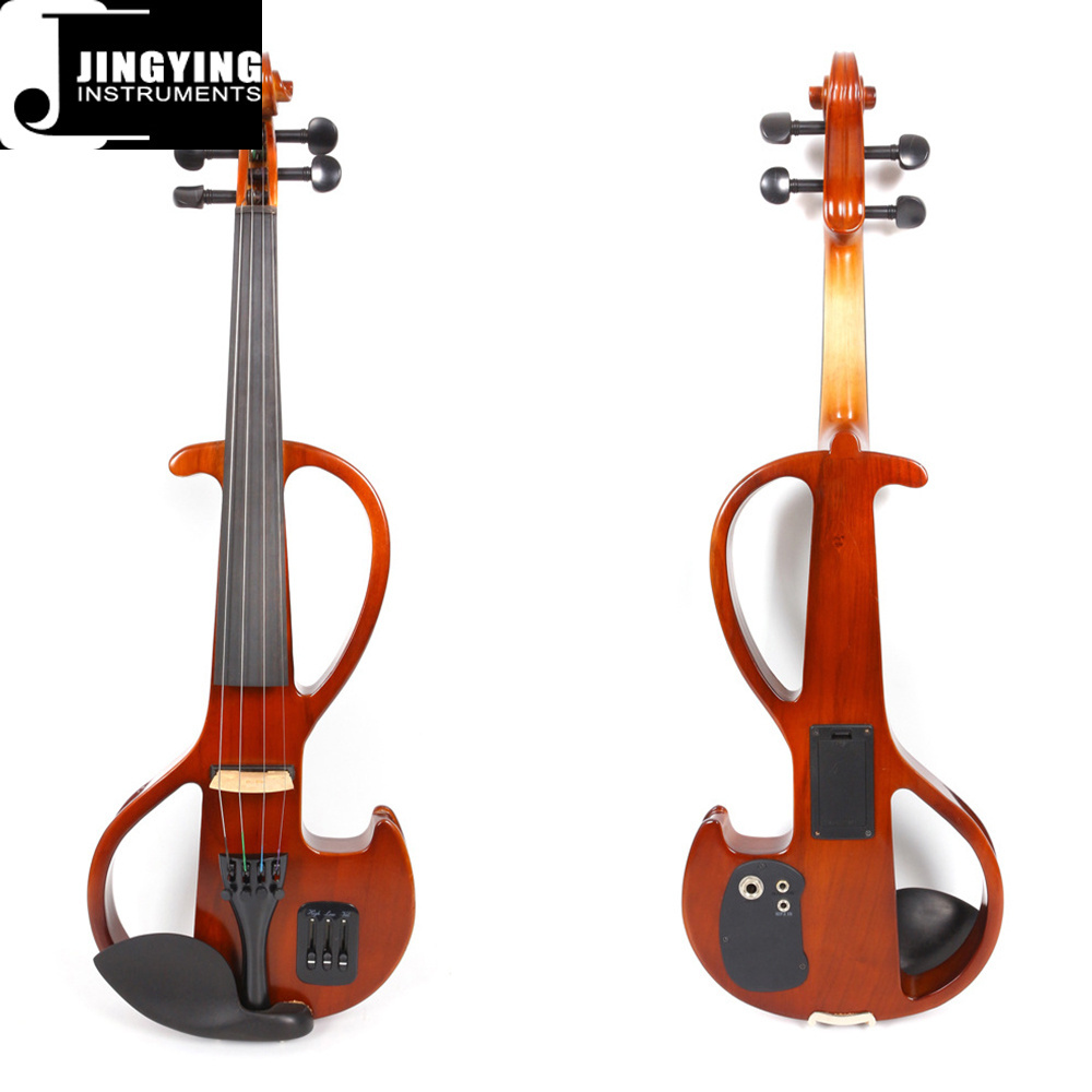 2023 Jingying Music String Instruments Pure Handmade 4-string High-end Electroacoustic Violin Electric Violin