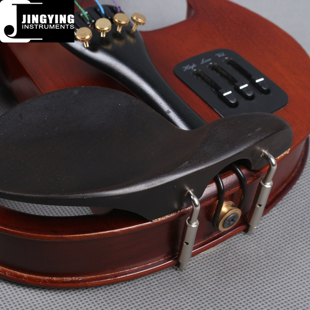 2023 Jingying Music String Instruments Pure Handmade 4-string High-end Electroacoustic Violin Electric Violin