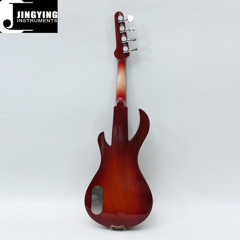 2023 Jingying Music String Instruments Pure Handmade High Grade Professional Guitar Shape Electric Violin