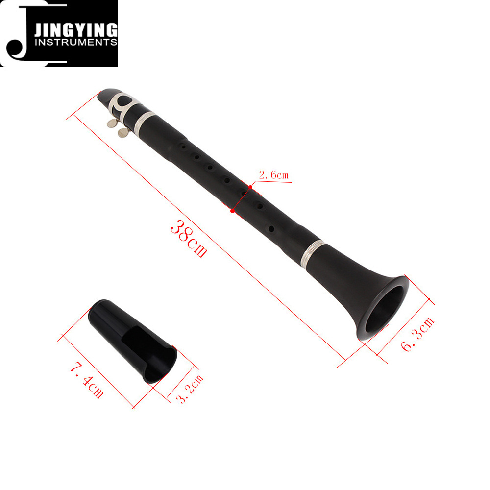 Wholesale Bakelite Material Black Color Keyless Clarinet