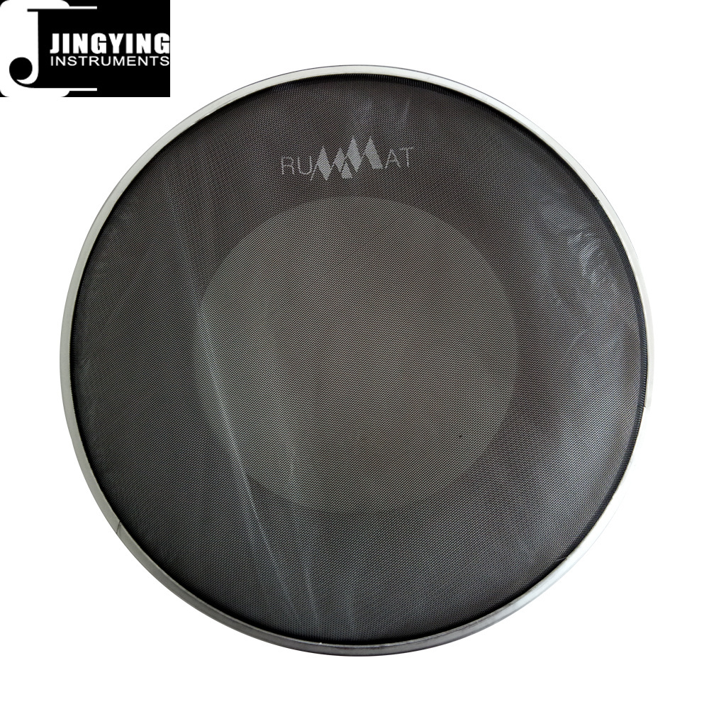 2024 Jingying Music Drum Heads Series,Wholesale Polyamide Fibre Mesh Silent Mesh Drum Skins with White Dot