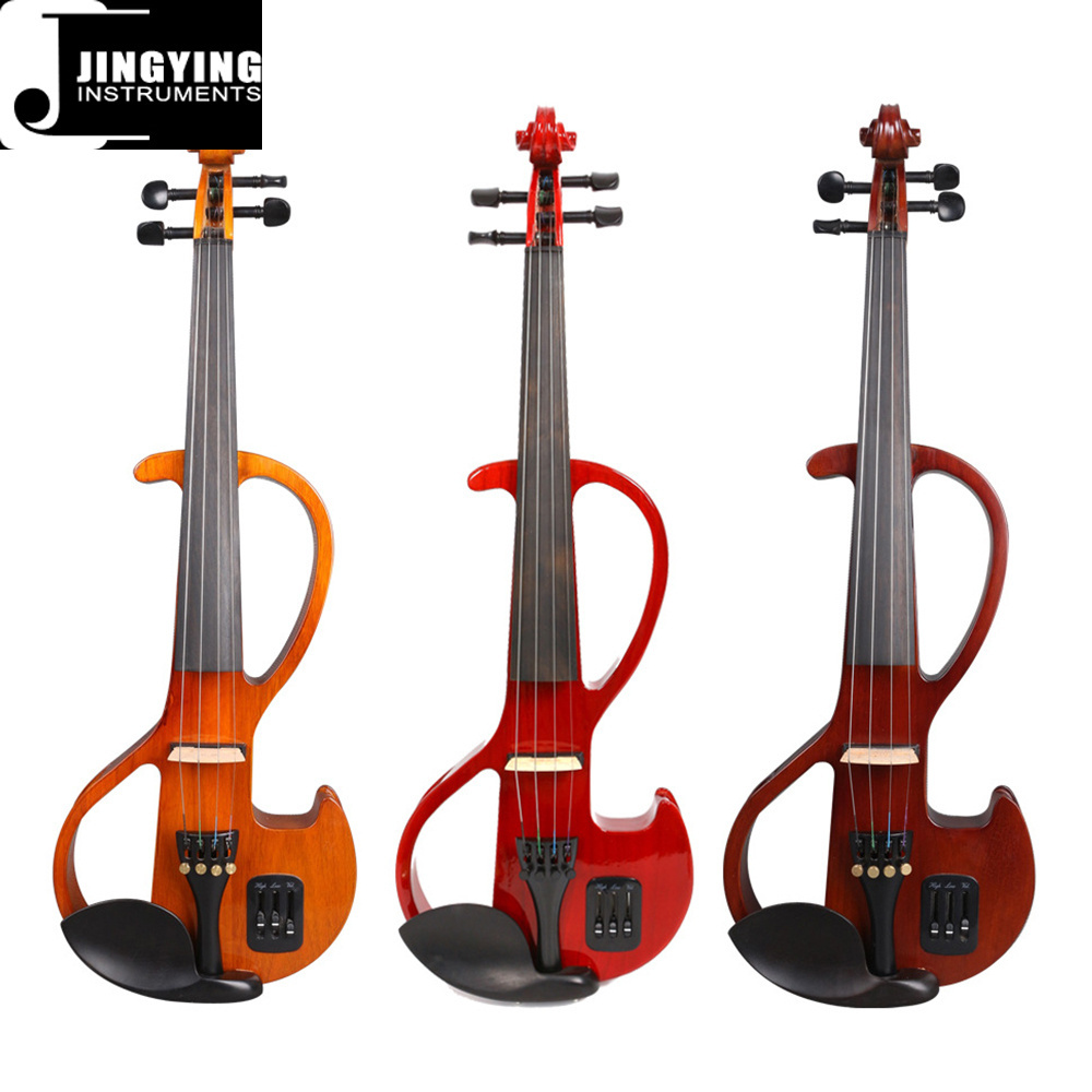 2023 Jingying Music String Instruments Pure Handmade 4-string High-end Electroacoustic Violin Electric Violin