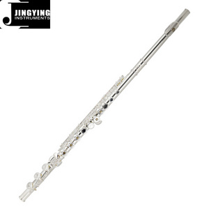 2023 Jingying Music 17 Holes Open Holes Carved White Copper Silver Plating High End Flute