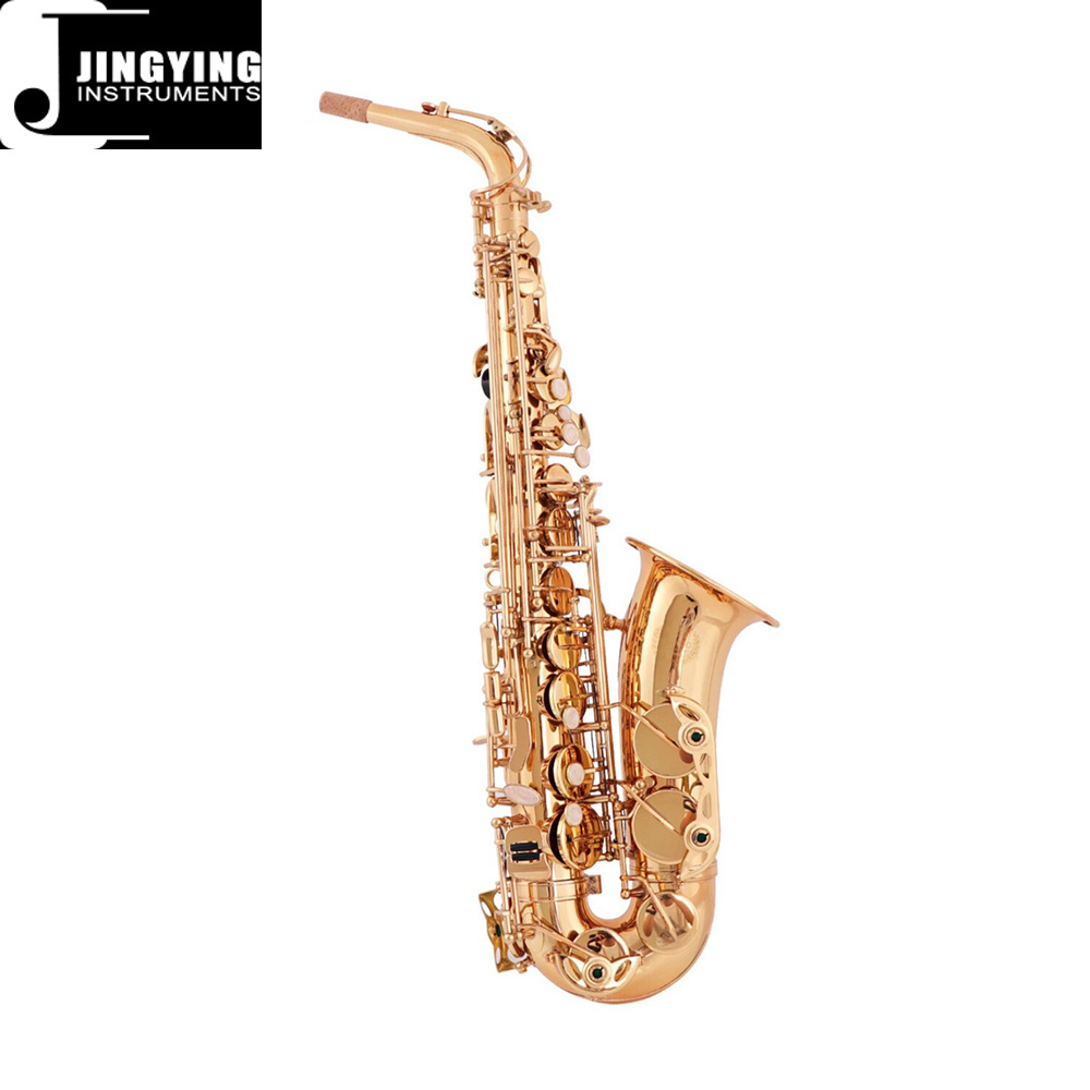 2023 Jingying Music Wood Wind,Instrument Special Brass Body Nickel White Copper Piston Alto Saxophone