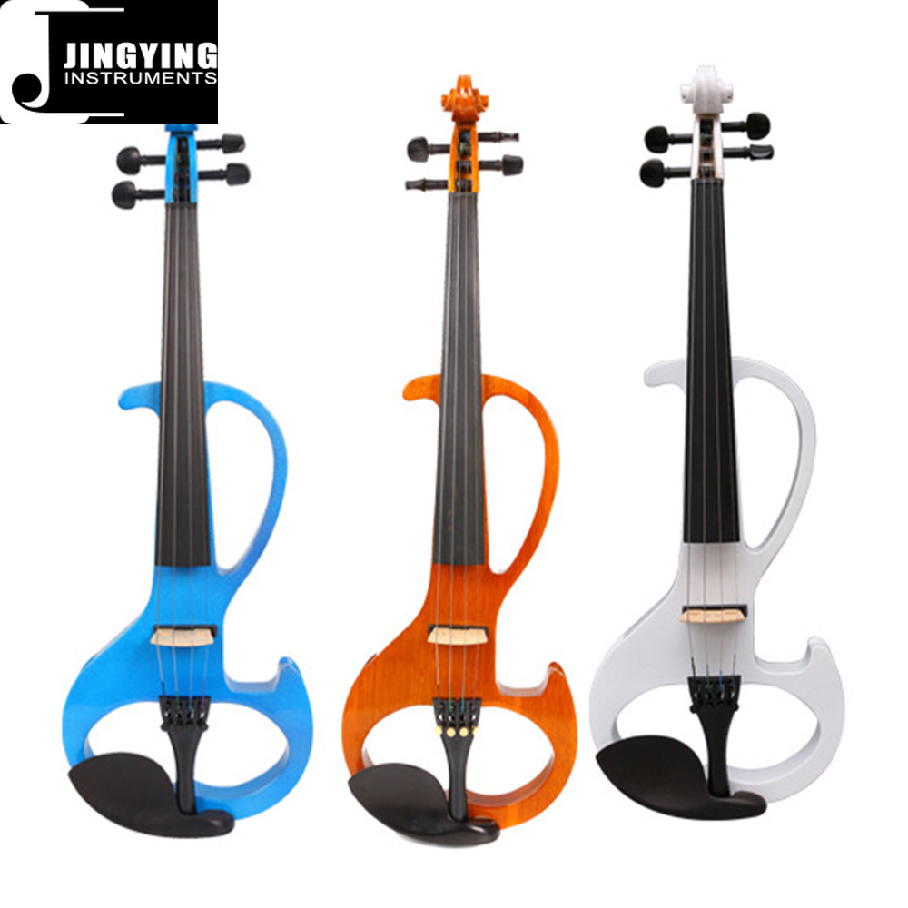 2023 Jingying Music String Instruments Pure Handmade High-end 4-string Electroacoustic Violin Electric Violin