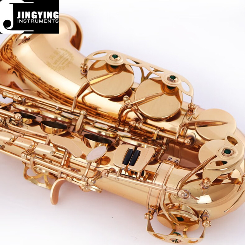 2023 Jingying Music Wood Wind,Instrument Special Brass Body Nickel White Copper Piston Alto Saxophone